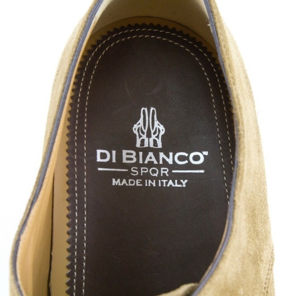 Di Bianco Monk Strap Velour Bog Dress Shoes SC542 SPQR Size 10 - Picture 8 of 12